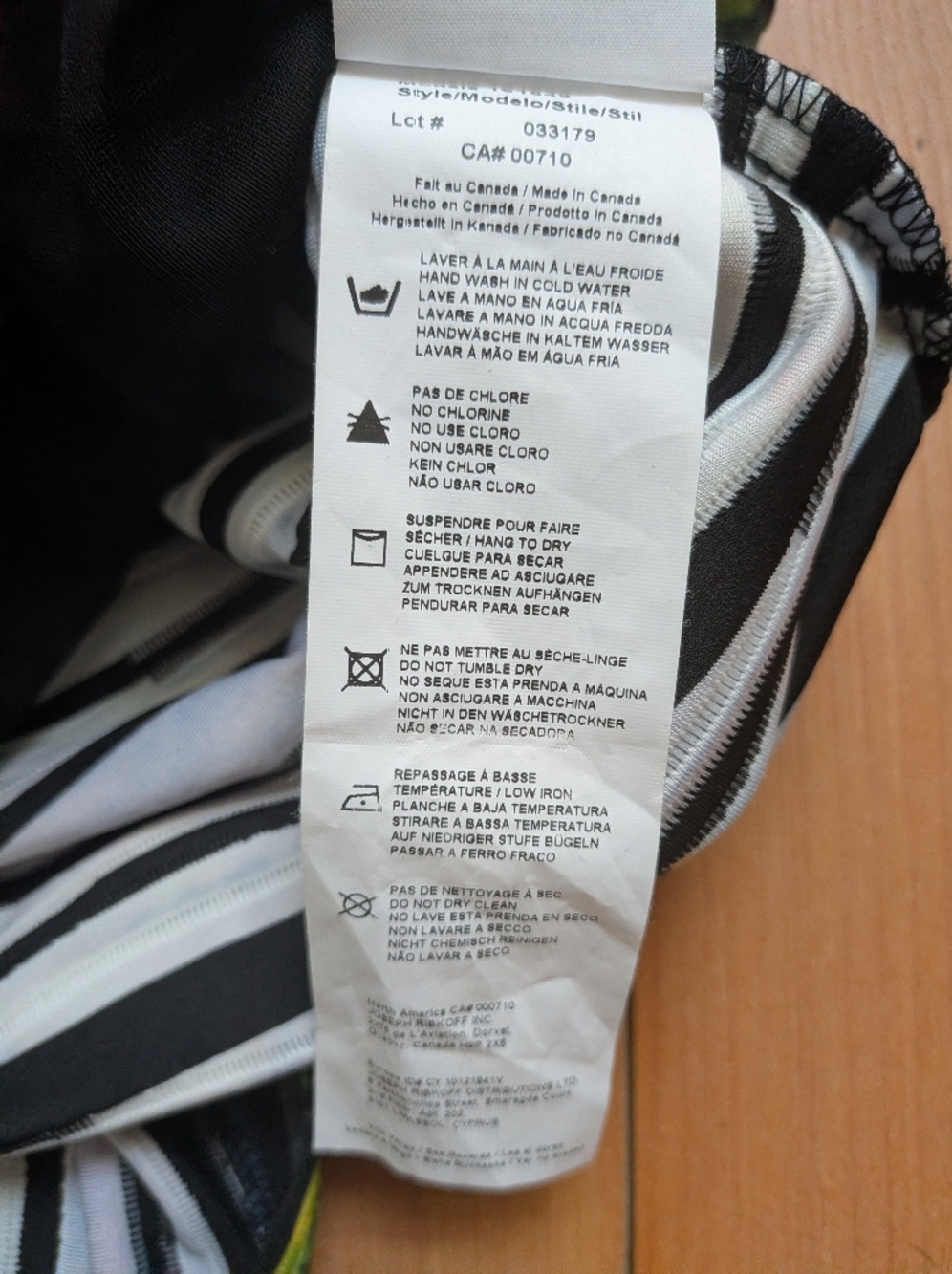 Joseph Ribkoff Reversible Textured Crossover Dress - Picture 11 of 12